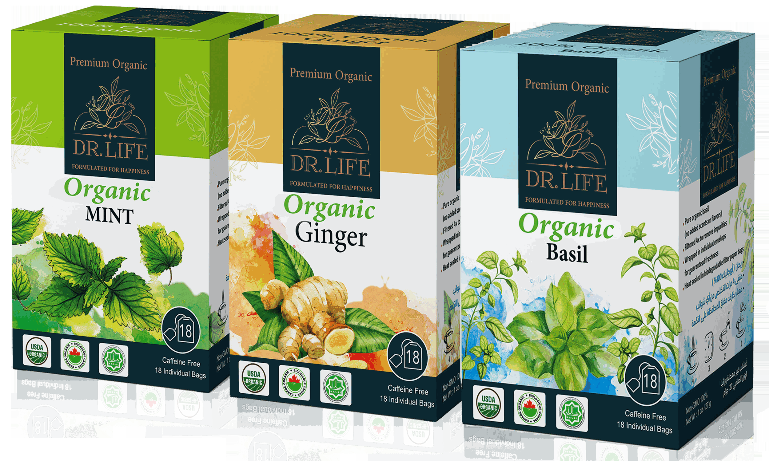 Single Organic herbal tea